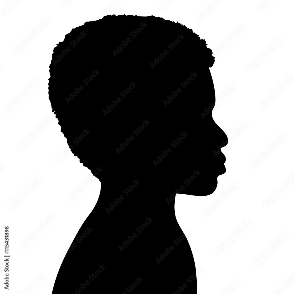 Vector silhouette of boy. Vector silhouette of boy.