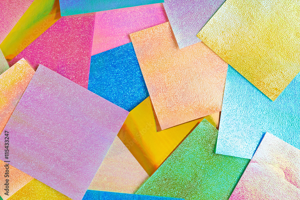 Surface coated with origami sheets Surface coated with origami sheets