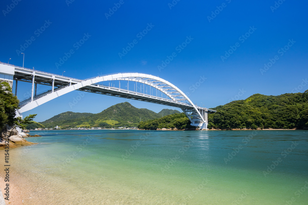 Naklejka premium 大三島橋（しまなみ海道）