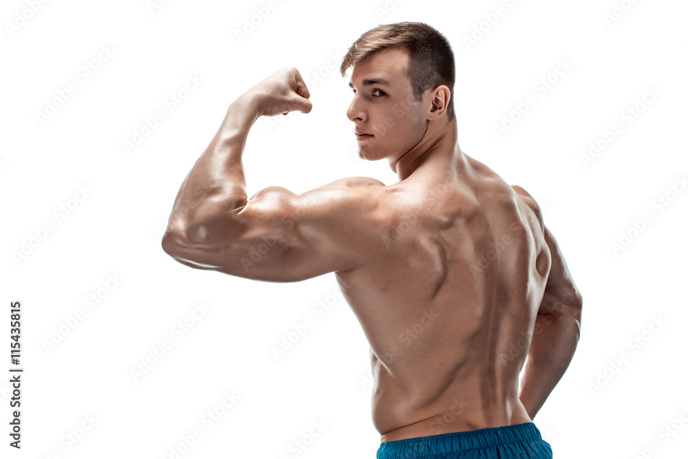 Image of muscle man posing in studio