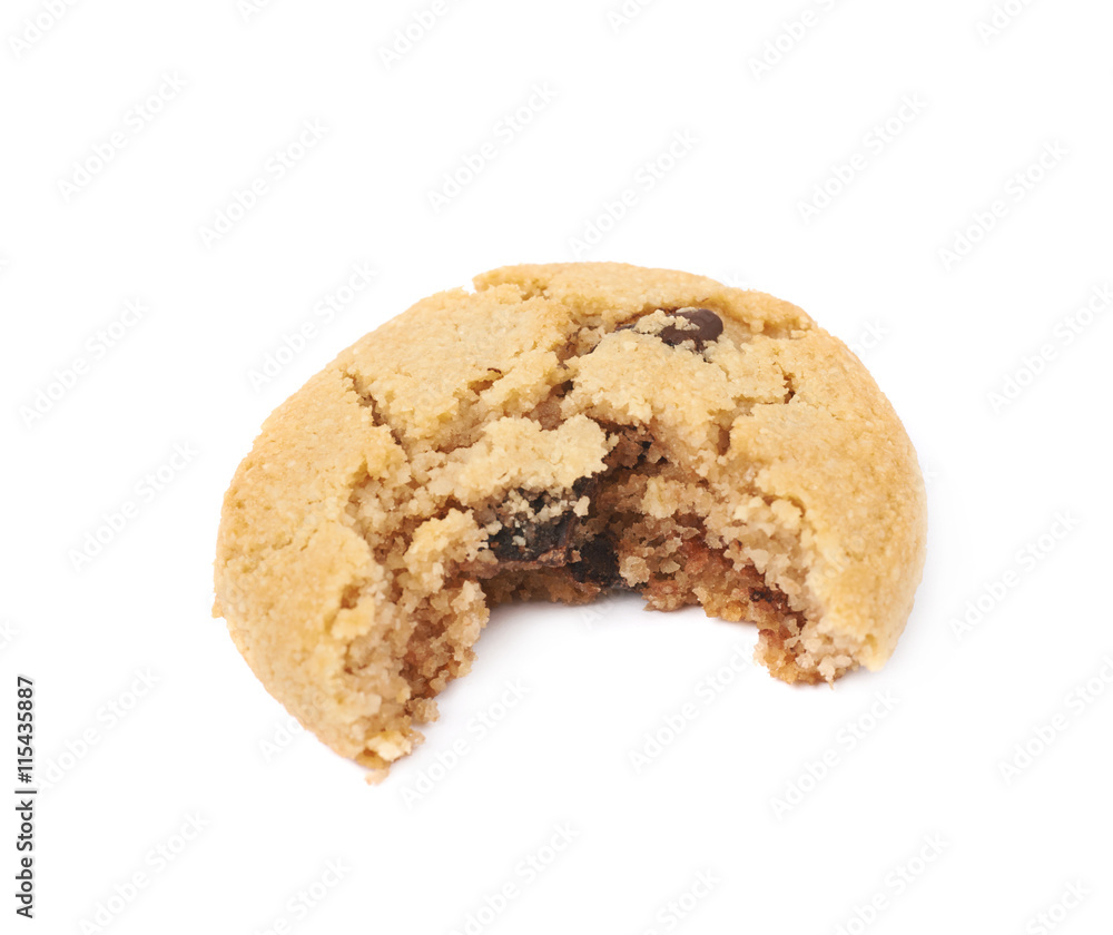 Chocolate chip cookie isolated Chocolate chip cookie isolated