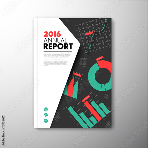 Modern brochure, report or flyer design template