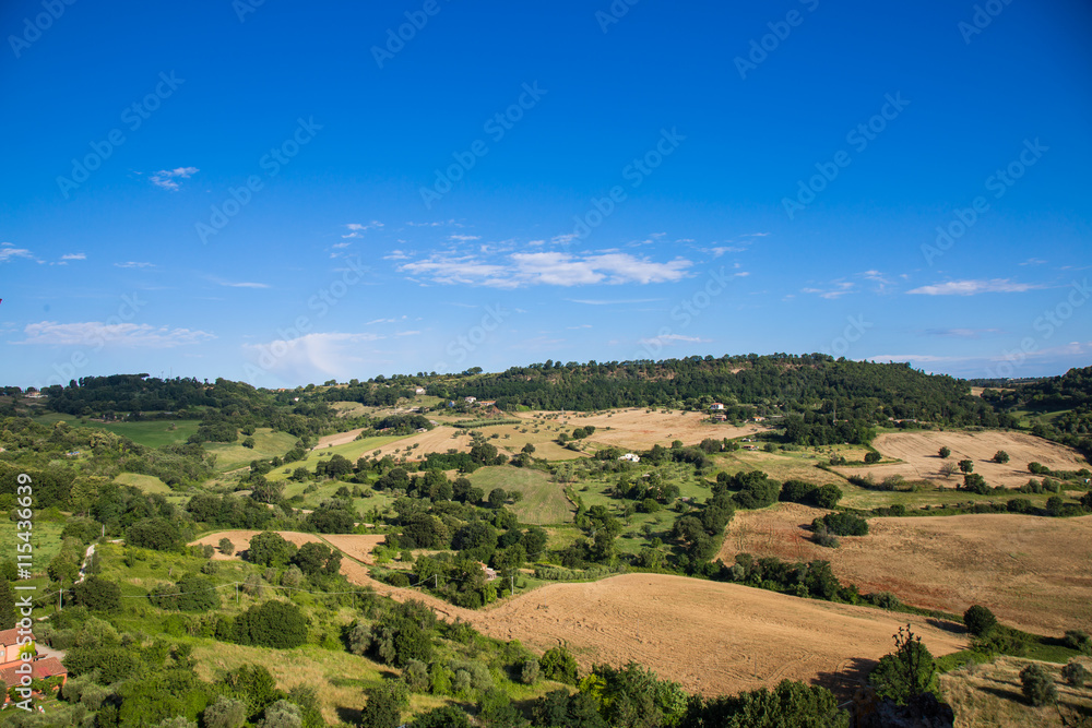 View of the countryside around Viterbo