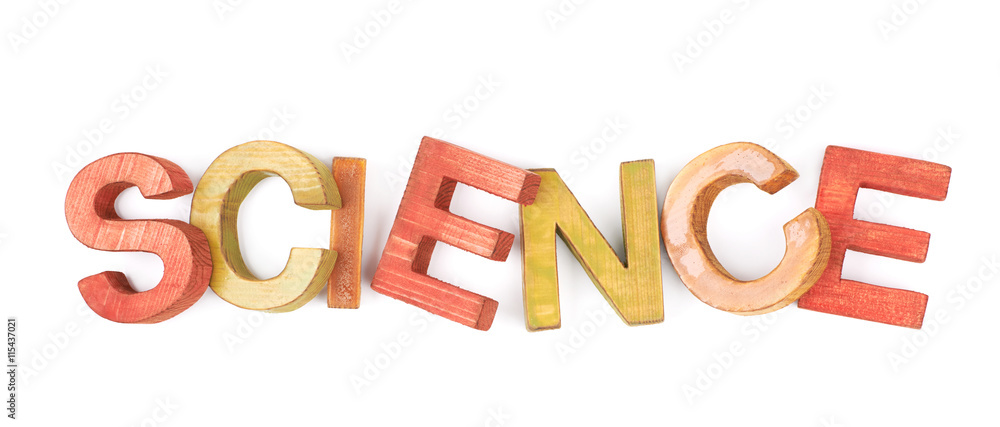 Word made of wooden letters isolated Word made of wooden letters isolated