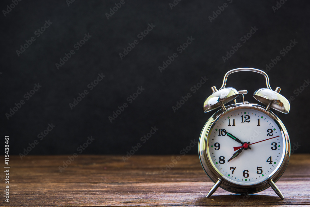 retro alarm clock with black notice board retro alarm clock with black notice board