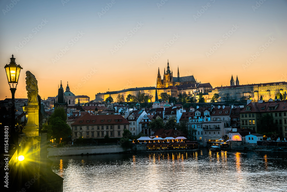 Prague Castle at Sunset - Czech Republic