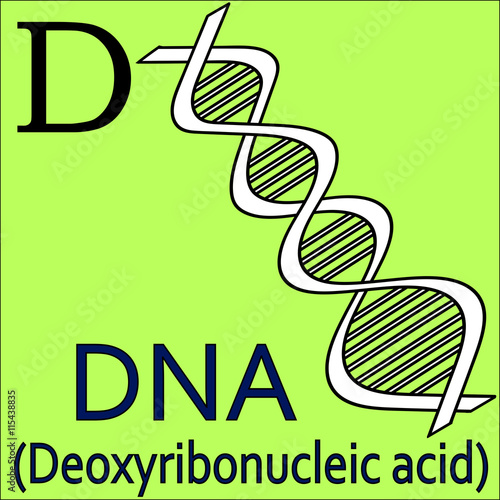 D letter. Vector crystal. Coloring microscope