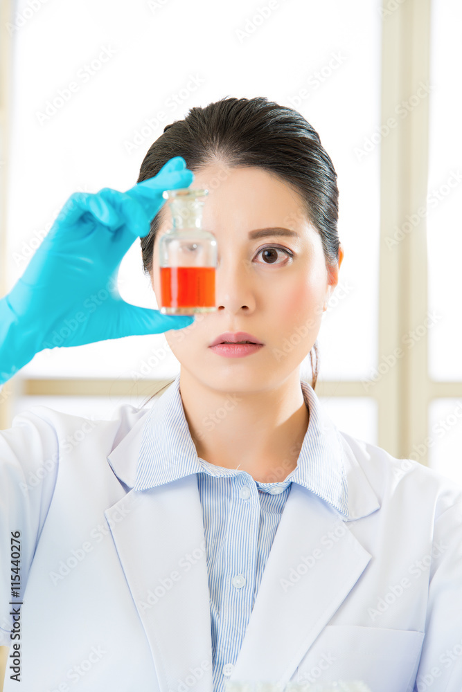 female scientist Braving new medical frontiers bottle