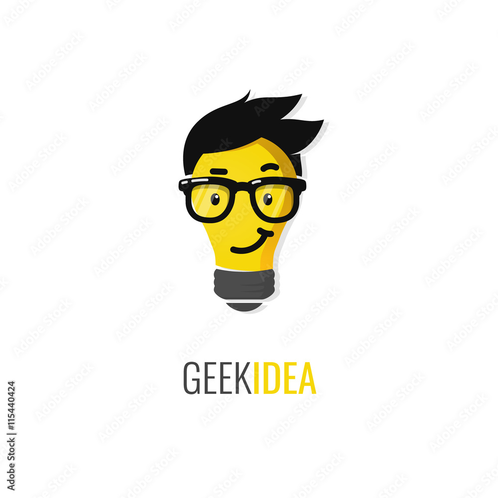 Geek idea logo or icon.