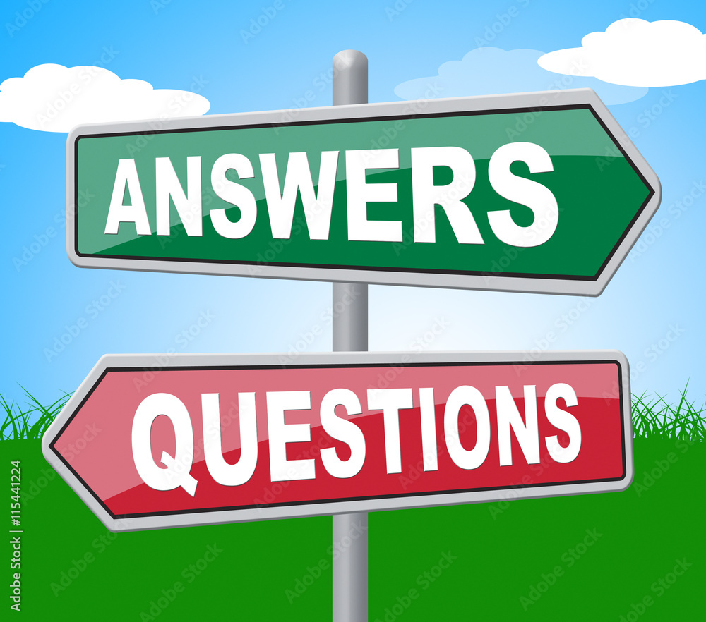 Answers Questions Indicates Template Displaying And Answering Answers Questions Indicates Template Displaying And Answering
