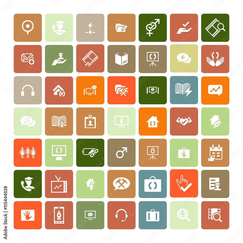 Set of 49 Universal Icons. Business, internet, web design. Set of 49 Universal Icons. Business, internet, web design.