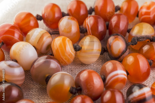 Necklace of carnelian
