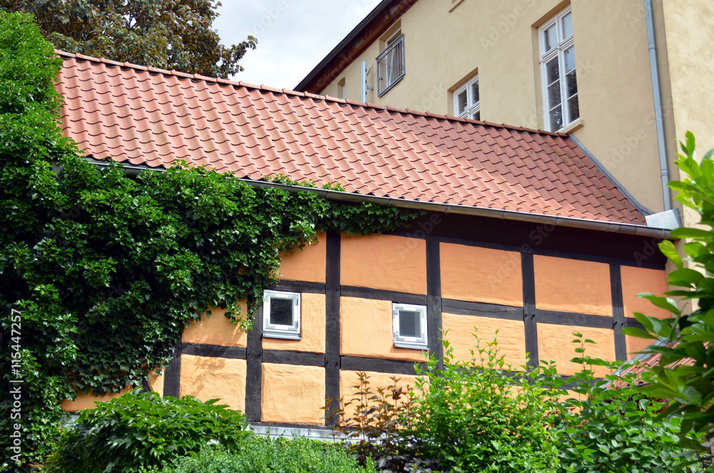 wall of a timber framed building