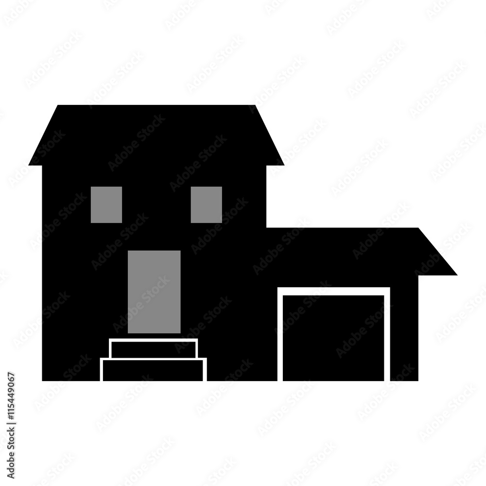 House construction real estate icon isolated vector illustration House construction real estate icon isolated vector illustration