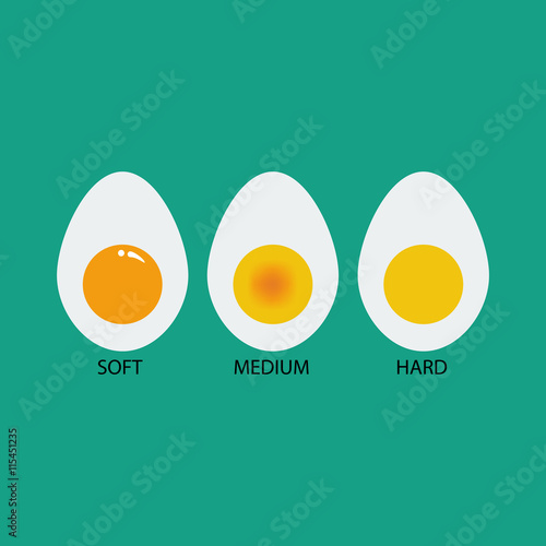 Boiled eggs illustration