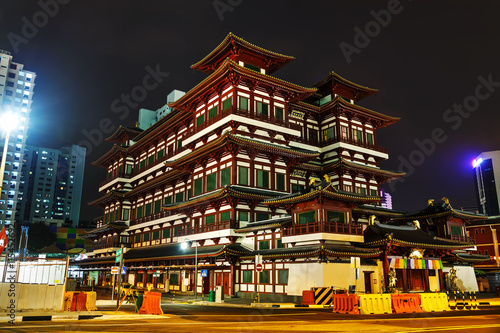 Obraz na płótnie Buddha Tooth Relic temple in Singapore w salonie