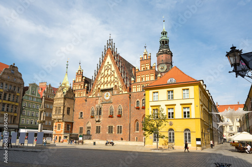 Wroclaw City Hall Old town in Poland