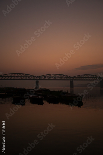 Sunrise on the Ganga river, Varanasi, India
