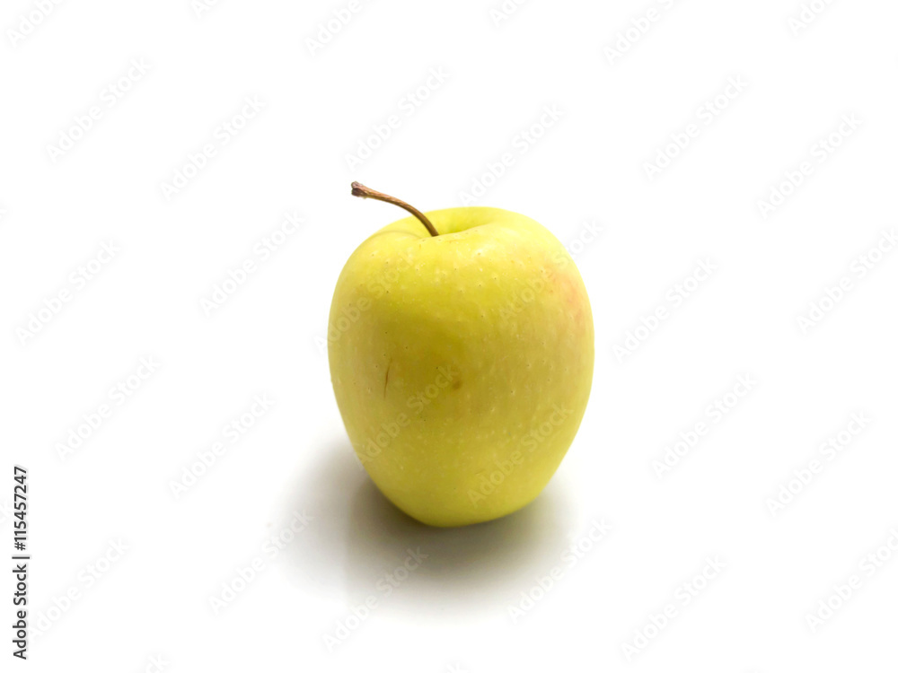 Isolated yellow apple
