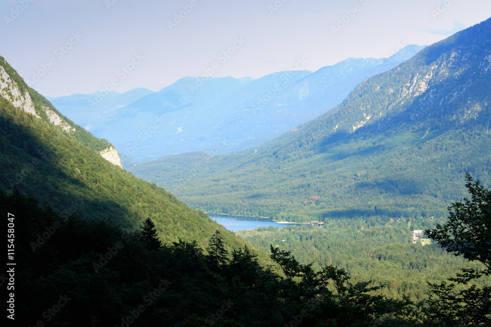 Fantastic mountain lake in Triglav national park. Located in the Slovenia.
