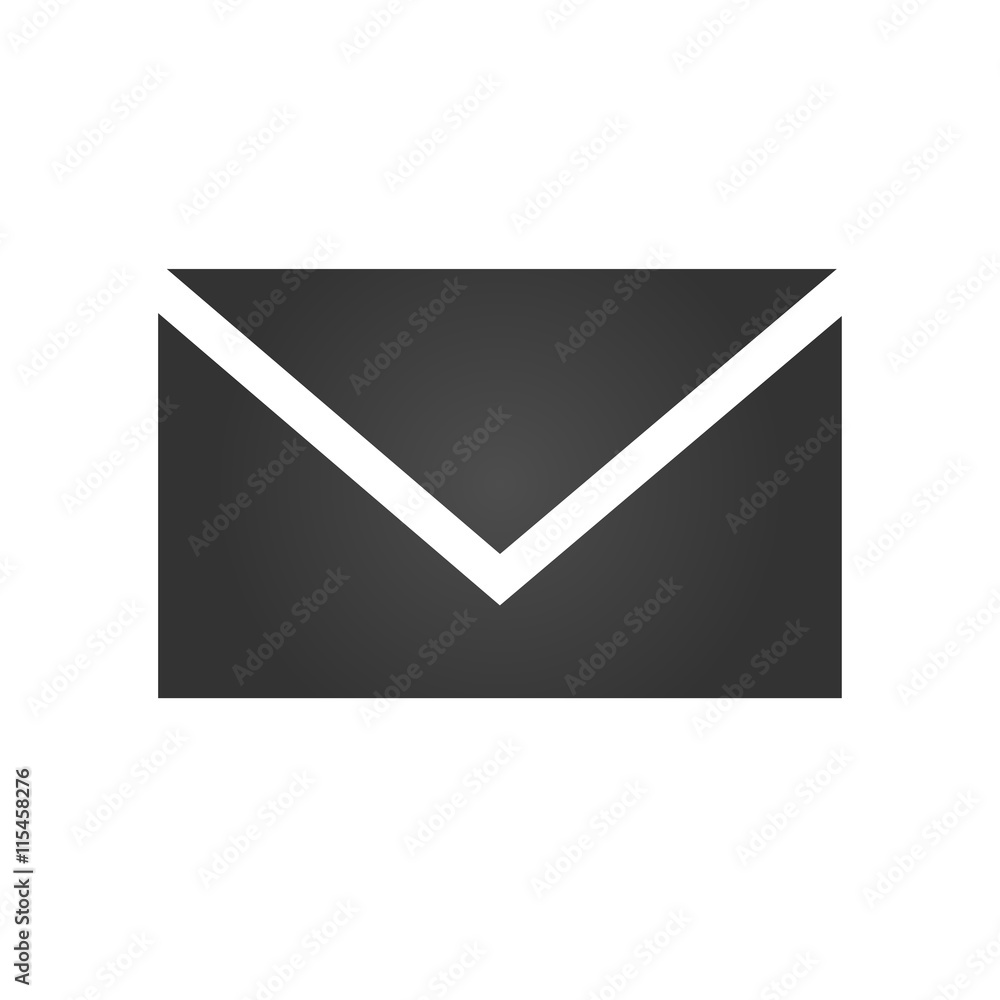 Mail icon. Simple flat logo of mail on white background. Vector illustration. Mail icon. Simple flat logo of mail on white background. Vector illustration.