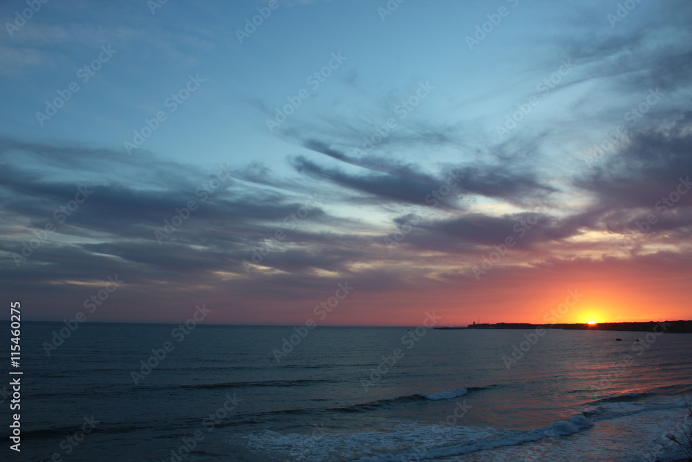 Sunset in beach