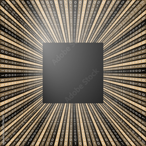 Colored vector abstract background and binary code