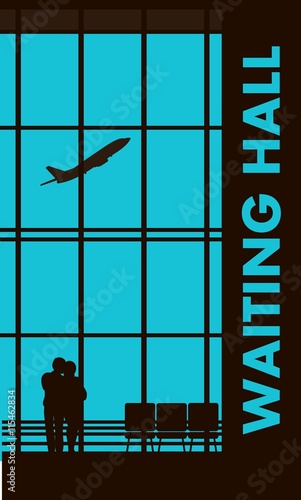 airport lounge vector