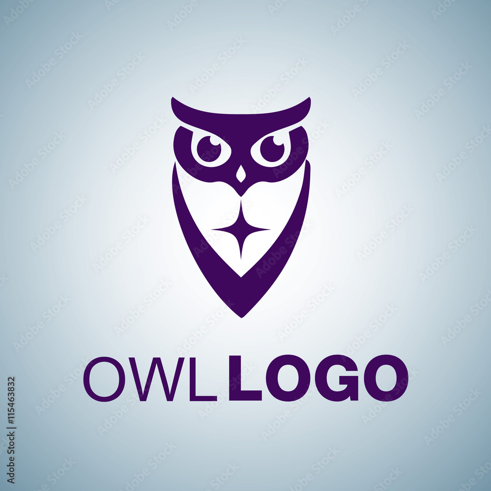 Obraz premium owl logo 6