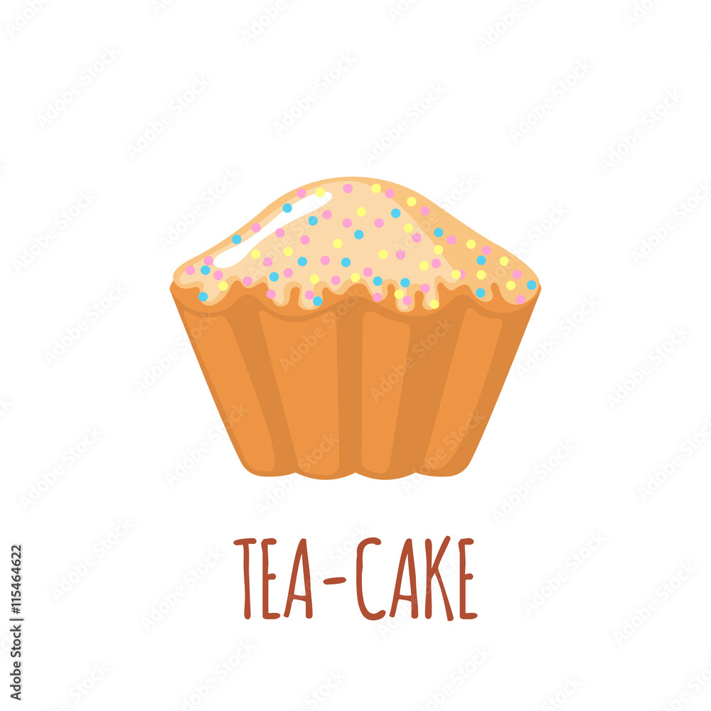 Cake icon on white background. Cake icon on white background.
