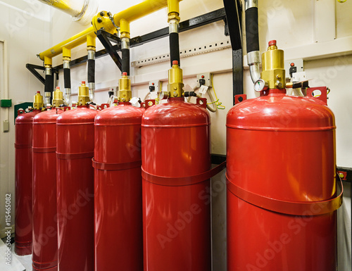 Bilde på lerret Industrial extinguishing system.