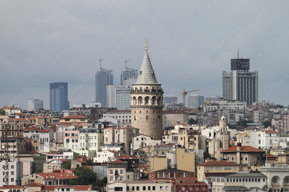 Galata Tower in Beyoglu, Istanbul City