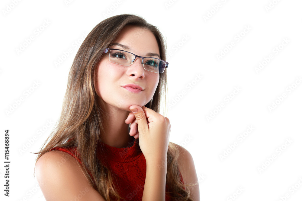 thinking young woman thinking young woman