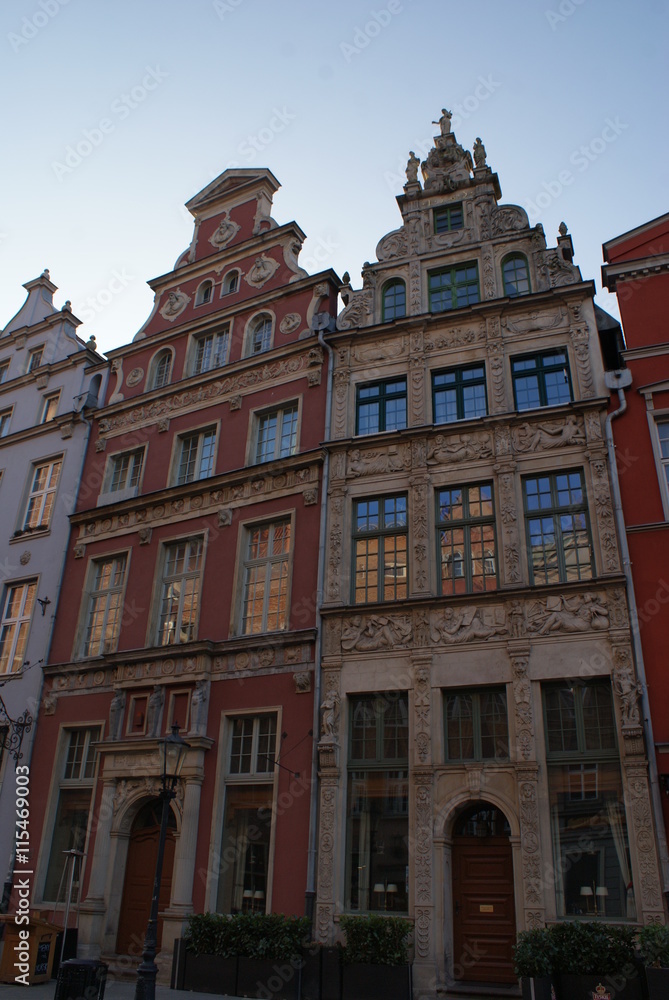 Architecture and buildings in Gdansk, Poland
