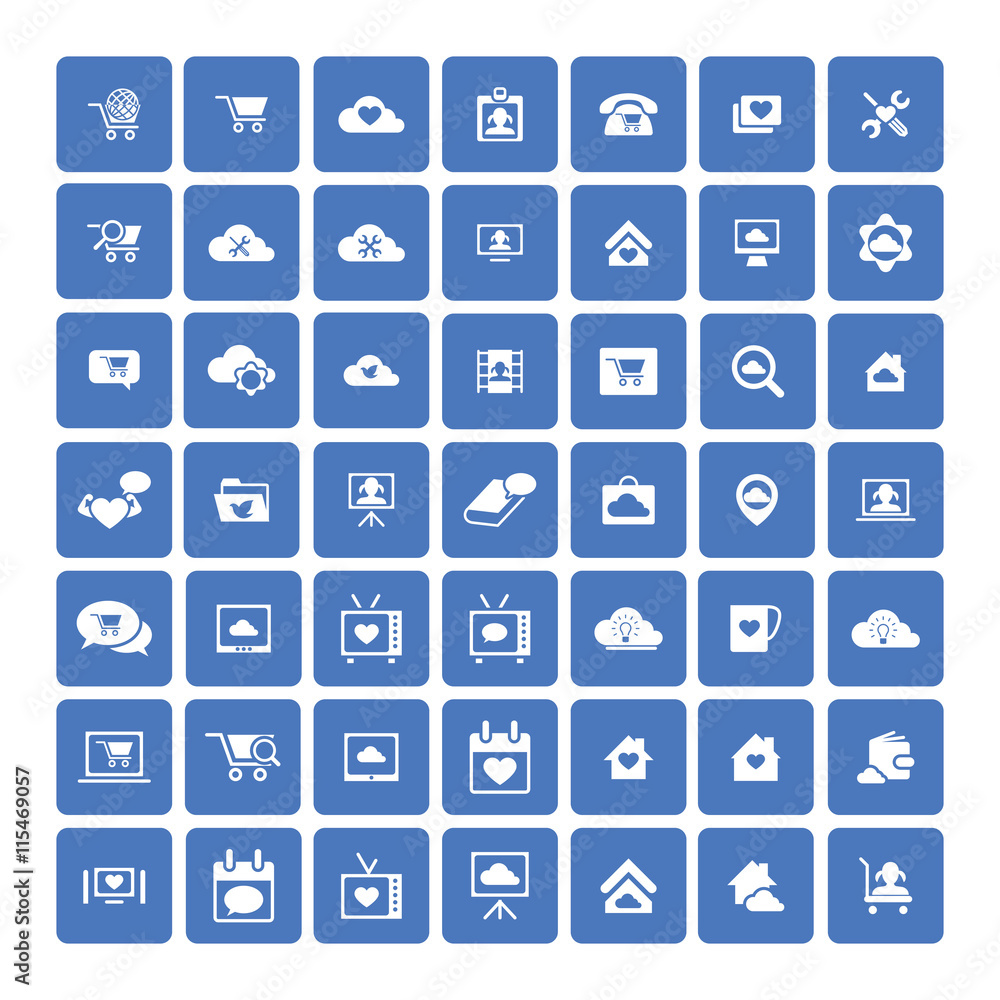 Set of 49 Universal Icons. Business, internet, web design. Set of 49 Universal Icons. Business, internet, web design.