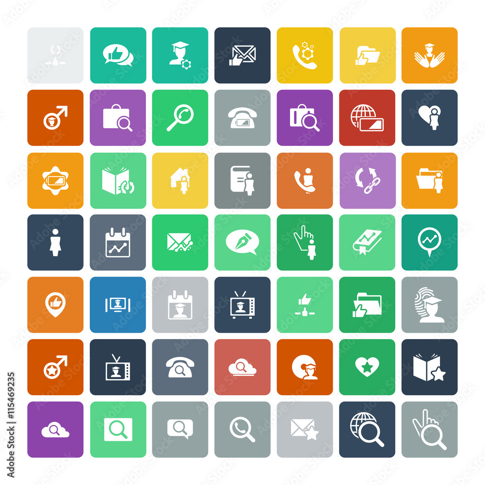 Set of 49 Universal Icons. Business, internet, web design. Set of 49 Universal Icons. Business, internet, web design.