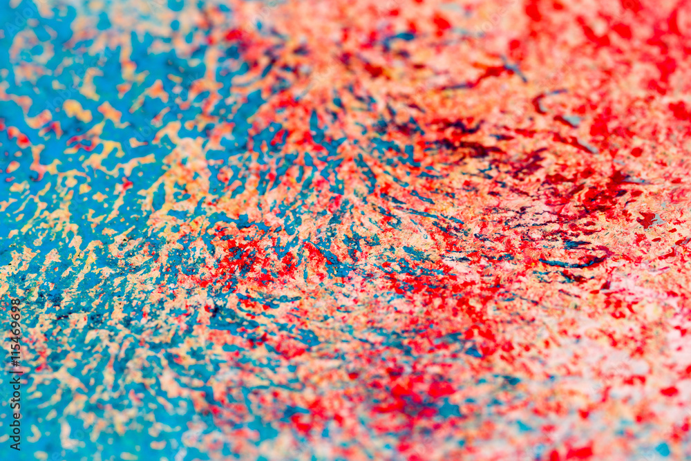 Colorful background flecked with paint