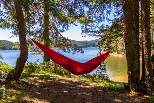 hammock and beautiful mountains