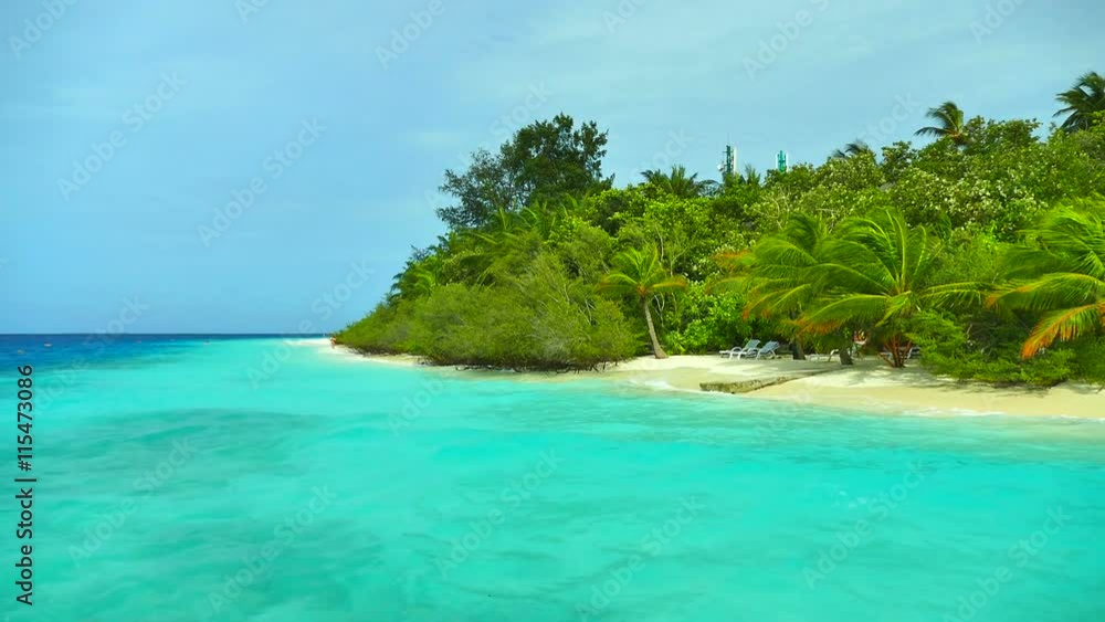 Beautiful tropical beach and sea in maldives island Beautiful tropical beach and sea in maldives island