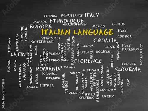 Italian language photo