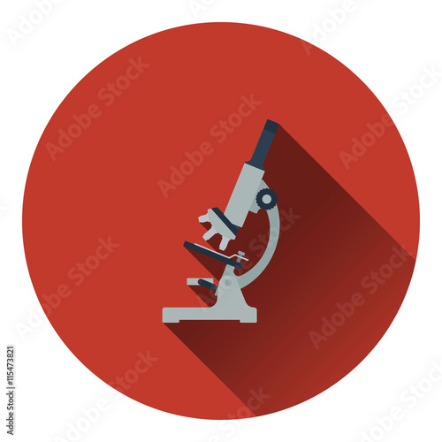 Icon of chemistry microscope