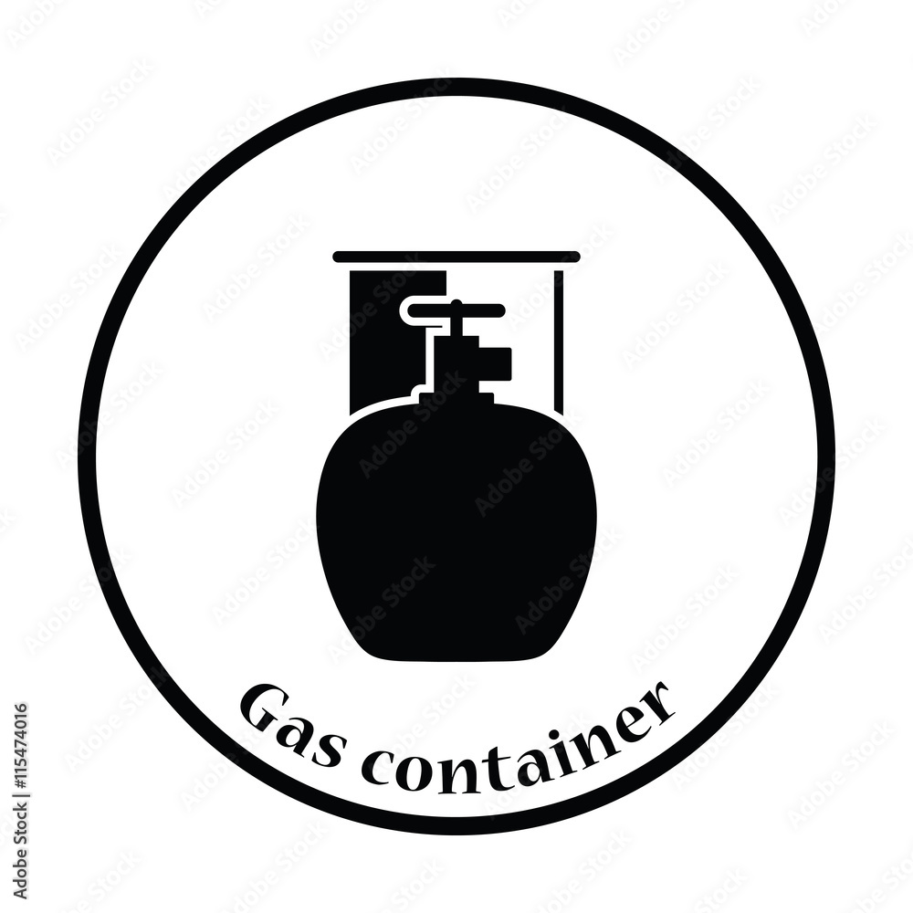 Camping gas container icon Camping gas container icon