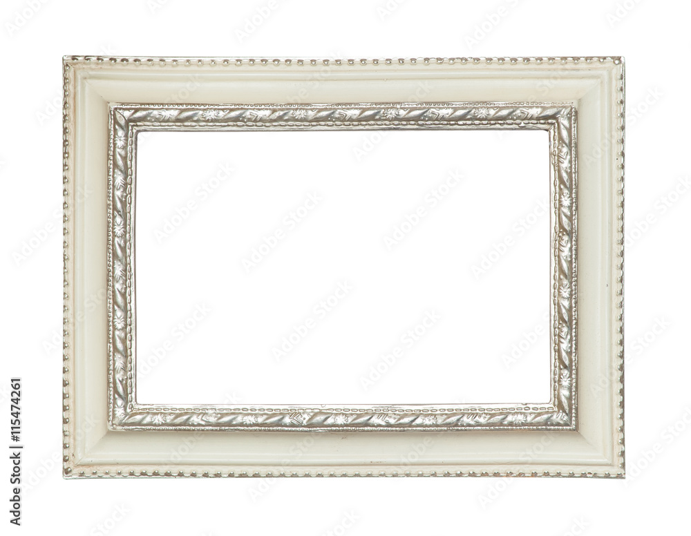 Classic white painting canvas frame isolated on background Classic white painting canvas frame isolated on background