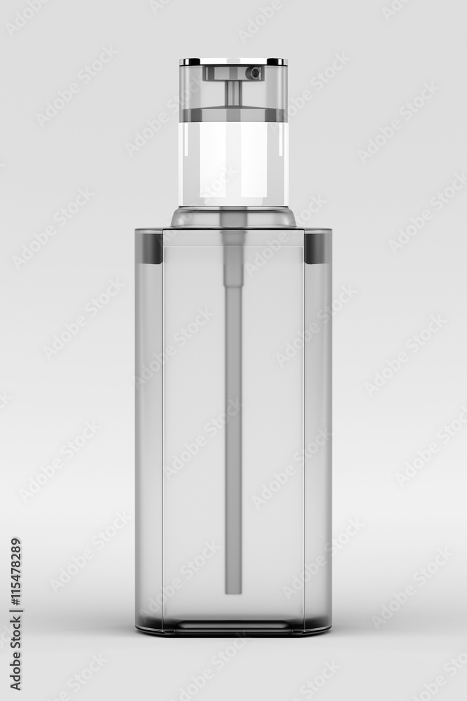 Perfume Bottle Container Isolated on White, 3D Rendering Perfume Bottle Container Isolated on White, 3D Rendering