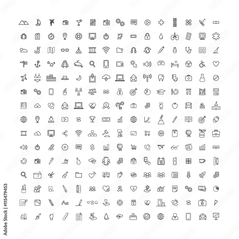 Vector Illustration UI Universal Icon Concept Vector Illustration UI Universal Icon Concept