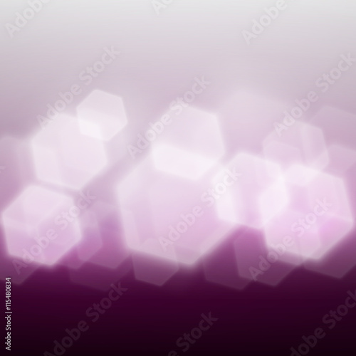 Purple bokeh with hexagon shape.