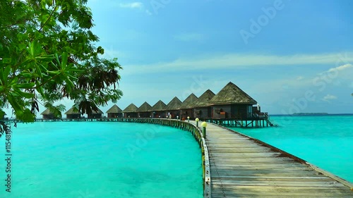 Beautiful tropical beach and sea in maldives island