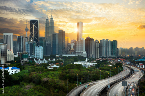 Kuala Lumpur skyline, Malaysia cityscape