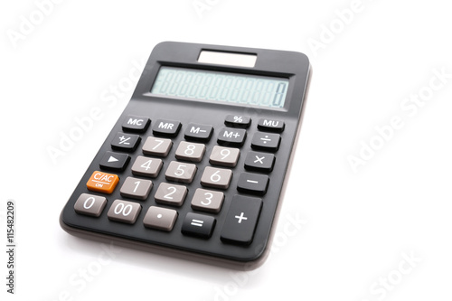basic one liner calculator with rubber keypad © Suradech