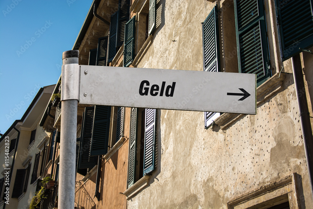 Fototapeta premium Schild 87 - Geld